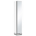 Шкаф-пенал белый с зеркальной дверцей Strict Lines варинант исполнения - 1 | Loft Concept в Рязани