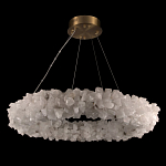 Люстра кольцевая из натурального горного хрусталя Harmonious Crystal Circles варинант исполнения - 2 | Loft Concept в Рязани