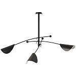 Потолочный светильник с подвижными плафонами Aracea Black Ceiling Lamp варинант исполнения - 1 | Loft Concept в Рязани