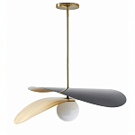 Люстра круглая с 2-мя металлическими абажурами Andromeda варинант исполнения - 1 | Loft Concept в Рязани