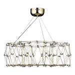 Люстра с тонкой металлической конструкцией цвета золото Quasar варинант исполнения - 4 | Loft Concept в Рязани