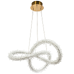 Фигурная люстра с хрустальным декором Gilbertine Crystal Curly Ring Chandelier варинант исполнения - 2 | Loft Concept в Рязани