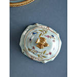 Шкатулка голубого цвета с рисунком и состаренным эффектом Eden Garden варинант исполнения - 5 | Loft Concept в Рязани