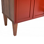 ТВ-тумба красная из массива бука с 2-мя дверками и ящиком Wenge Light варинант исполнения - 6 | Loft Concept в Рязани