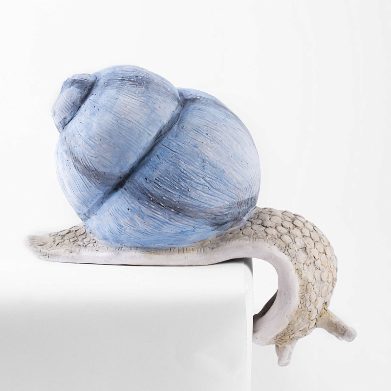 Статуэтка Большая улитка Snail Голубой пастельный Статуэтка Большая улитка Snail Голубой пастельный в Рязани | Loft Concept