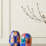 Люстра  с круглыми прозрачными шарами на серебряном каркасе Silver Stalk варинант исполнения - 3 | Loft Concept в Рязани