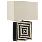 Настольная лампа с квадратным основанием и прямоугольным абажуром Neat Lines варинант исполнения - 4 | Loft Concept в Рязани