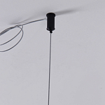 Люстра подвесная светодиодная черный металл Ring Horizontal варинант исполнения - 7 | Loft Concept в Рязани