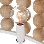 Люстра в форме цилиндра с вставками из деревянных бусин Wooden Beads варинант исполнения - 4 | Loft Concept в Рязани