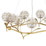 Люстра круглая с декором в виде цветков одуванчика Hanging Dandelion варинант исполнения - 2 | Loft Concept в Рязани