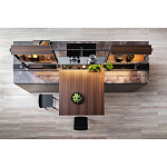 Кухонный гарнитур из камня и дерева SISTEMA XY Dada Engenereed Kitchen варинант исполнения - 2 | Loft Concept в Рязани