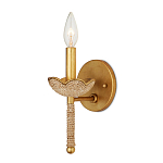 Бра из кованого железа с отделкой плетеной веревкой и сусальным золотом Parisian Style варинант исполнения - 3 | Loft Concept в Рязани