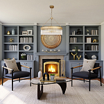 Люстра подвесная круглая со стеклянными трубками Nembus варинант исполнения - 5 | Loft Concept в Рязани