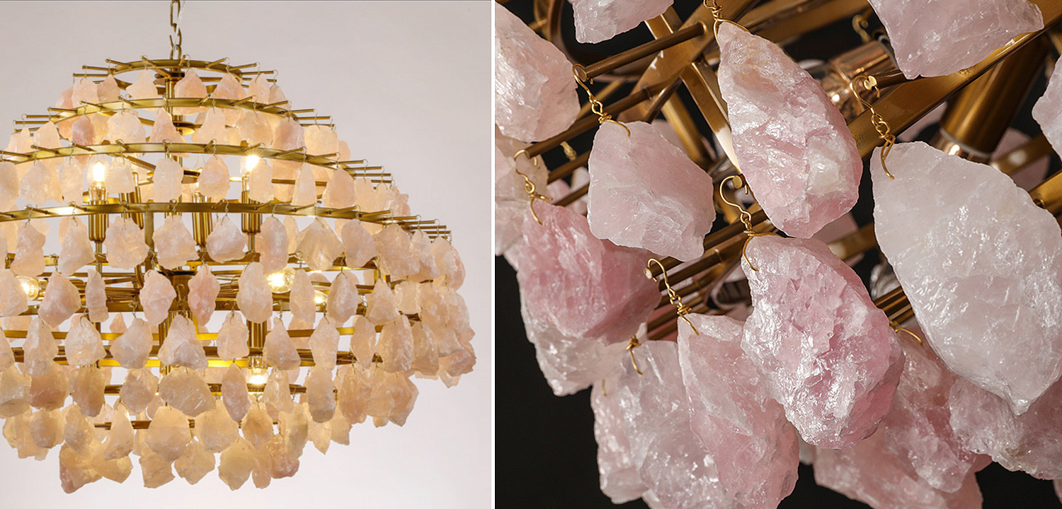 Hardis Pink stone Chandelier 82 Hardis Pink stone Chandelier 82 - Loft-Concept в Рязани