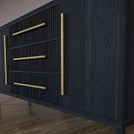 Буфет Primo с тремя ящиками и двумя фасадами Черный дуб варинант исполнения - 7 | Loft Concept в Рязани