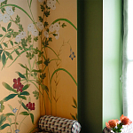 Обои ручная роспись Four Seasons Original colourway on painted Xuan paper with gold ombre варинант исполнения - 2 | Loft Concept в Рязани