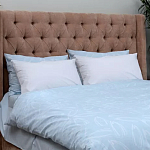 Постельное белье голубого цвета из перкаля с принтом 200х220 см Aurora Allure варинант исполнения - 6 | Loft Concept в Рязани