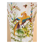 Ваза из фарфора с бронзовой стрекозой  Paradise Dragonfly варинант исполнения - 8 | Loft Concept в Рязани