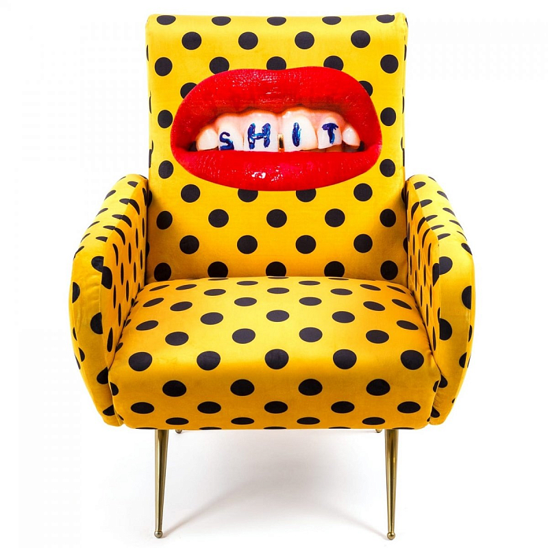 Кресло Seletti Armchair Shit Желтый Латунь Кресло Seletti Armchair Shit Желтый Латунь в Рязани | Loft Concept