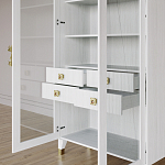 Дизайнерский шкаф витрина Elsa Dreams White с 4-мя ящиками варинант исполнения - 8 | Loft Concept в Рязани