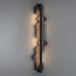 Бра вертикальное с черными кругами и квадратами Gravyura варинант исполнения - 6 | Loft Concept в Рязани