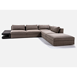 4-х местный Угловой модульный диван Zartаrn с приставным деревянным столиком варинант исполнения - 2 | Loft Concept в Рязани