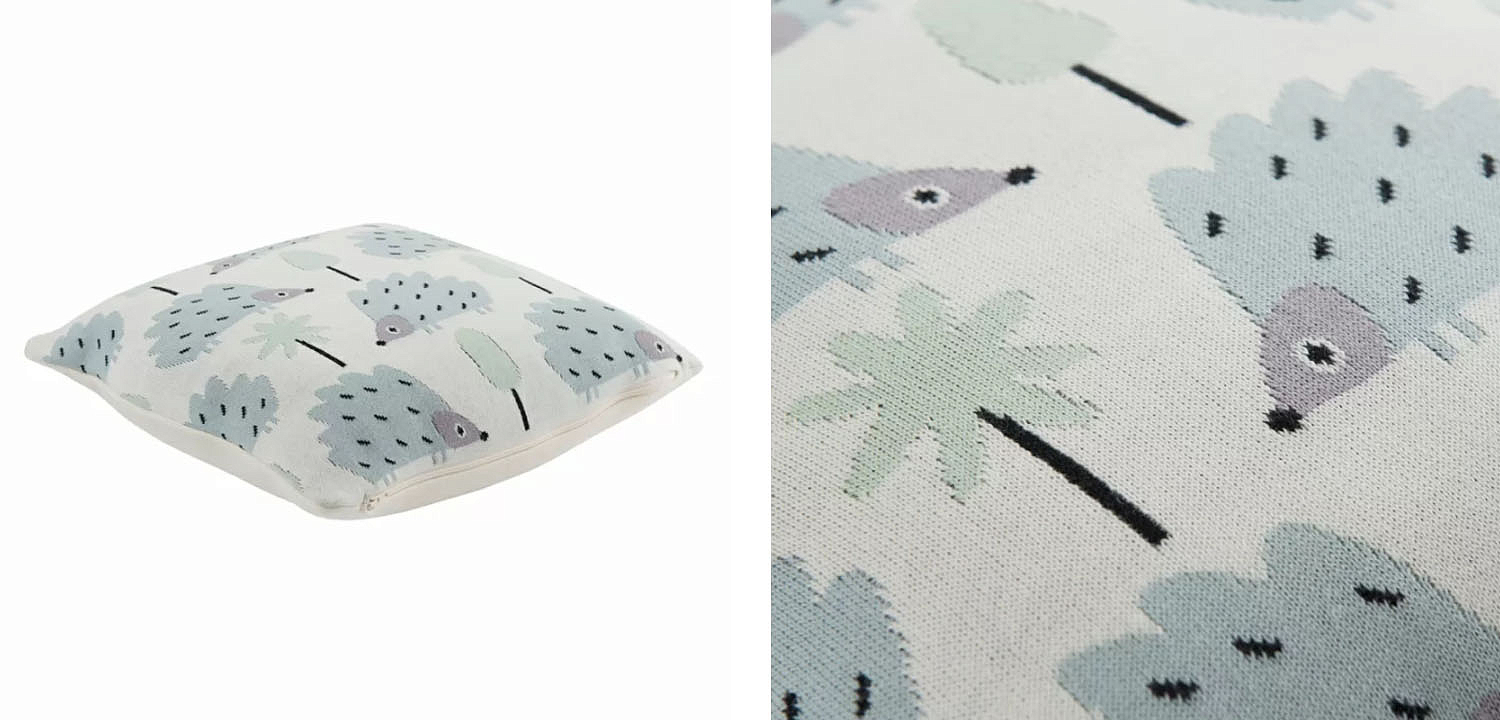 Подушка Blue Hedgehogs Подушка Blue Hedgehogs - Loft-Concept в Рязани