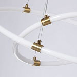 Люстра подвесная с двумя пересекающимися белыми светодиоидными кольцами Luke Lampco Tracer Lamp варинант исполнения - 4 | Loft Concept в Рязани