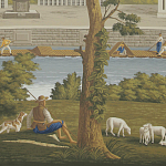 Обои ручная роспись Monuments of Paris Roberts on scenic paper варинант исполнения - 1 | Loft Concept в Рязани