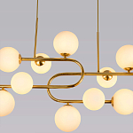 Люстра подвесная с белыми лампами в форме шара Flute варинант исполнения - 2 | Loft Concept в Рязани