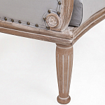 Кресло низкое с мягкой обивкой из велюра на 4-х деревянных ножках Emile Armchair grey варинант исполнения - 4 | Loft Concept в Рязани