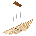 Люстра подвесная в форме веера из металла золотого цвета Gold Solace  варинант исполнения - 1 | Loft Concept в Рязани