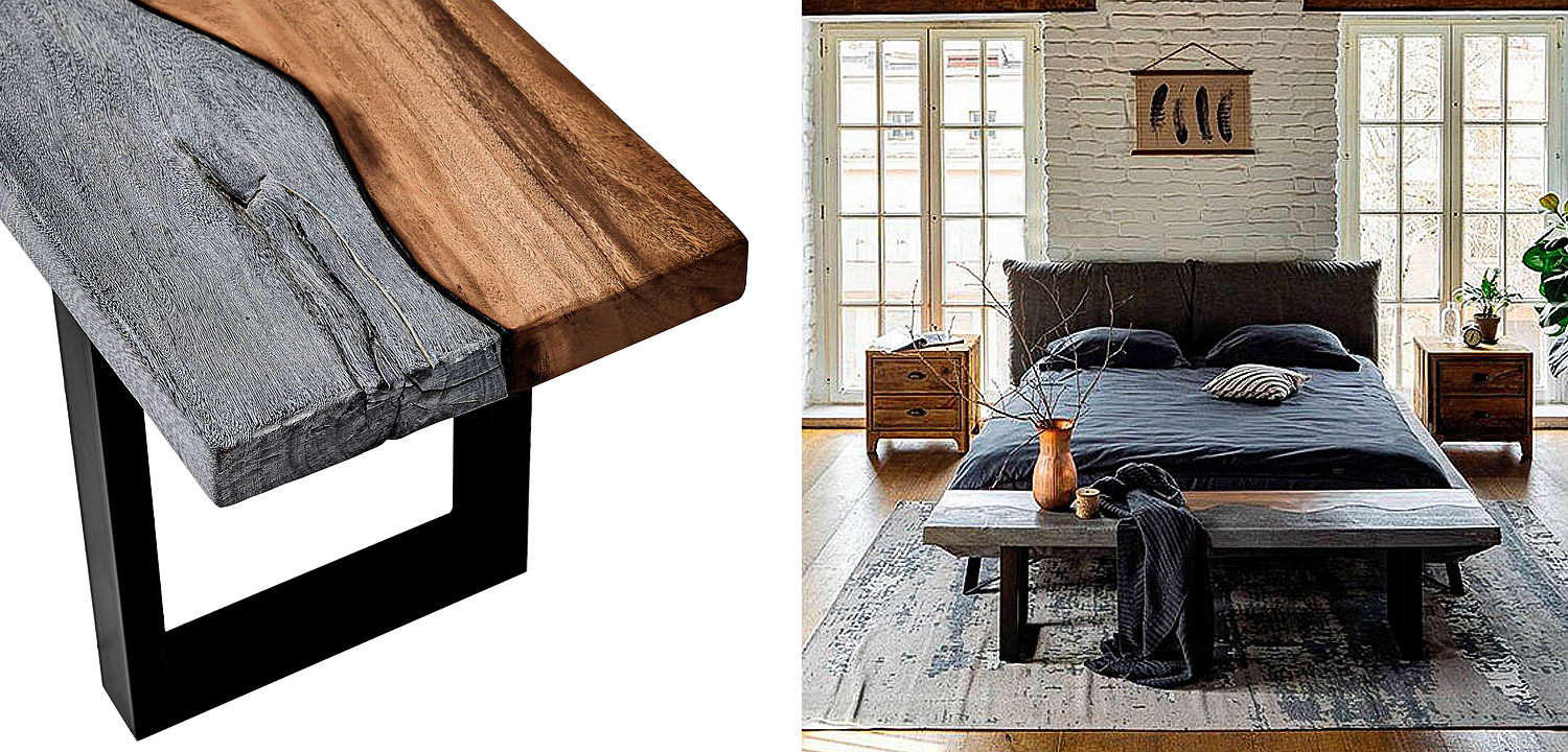 Скамья в стиле лофт Brooks Bench Скамья в стиле лофт Brooks Bench - Loft-Concept в Рязани