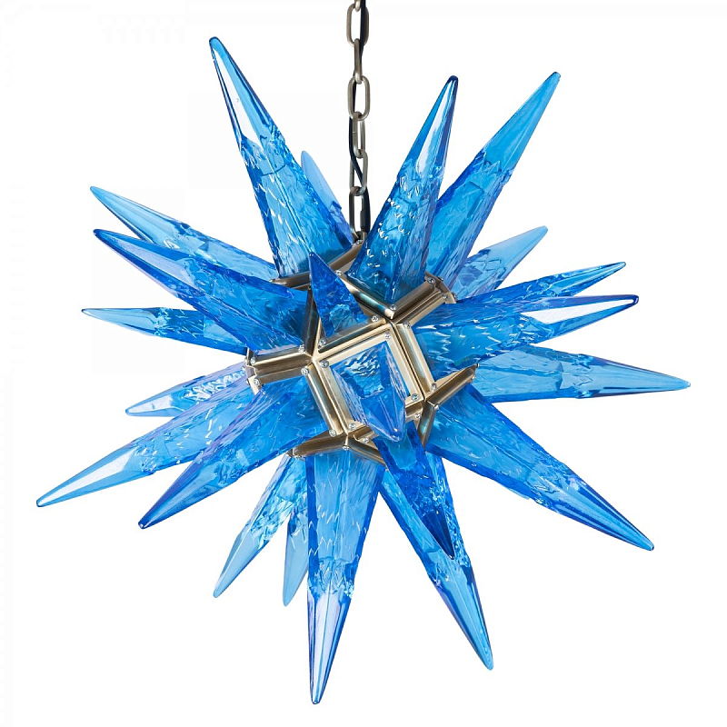 Люстра Chandelier Star Blue Латунь Люстра Chandelier Star Blue Латунь в Рязани | Loft Concept