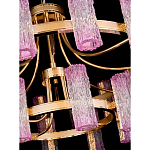 Люстра двухъярусная круглая с текстурными цилиндрическими плафонами Glimpse варинант исполнения - 4 | Loft Concept в Рязани