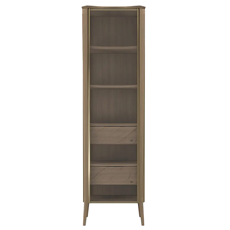 Витрина левая из массива дуба с 5-ю полками и 2-мя ящиками Tasteful Furniture Седой Орех Капучино Венге Витрина левая из массива дуба с 5-ю полками и 2-мя ящиками Tasteful Furniture Седой Орех Капучино Венге в Рязани | Loft Concept