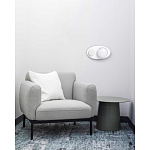 Бра овальной формы белого цвета с 2-мя лампами Lunar Pebbles варинант исполнения - 8 | Loft Concept в Рязани