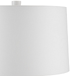 Настольная лампа с корпусом в форме вазы и белым абажуром Lots of Strokes варинант исполнения - 2 | Loft Concept в Рязани