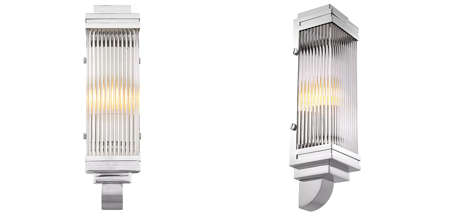 Бра Eichholtz Wall Lamp Bassett Nickel Бра Eichholtz Wall Lamp Bassett Nickel - Loft-Concept в Рязани