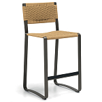 Дизайнерский стул с каркасом из металла с плетеными сиденьем и спинкой GREEN POINT Chair варинант исполнения - 13 | Loft Concept в Рязани