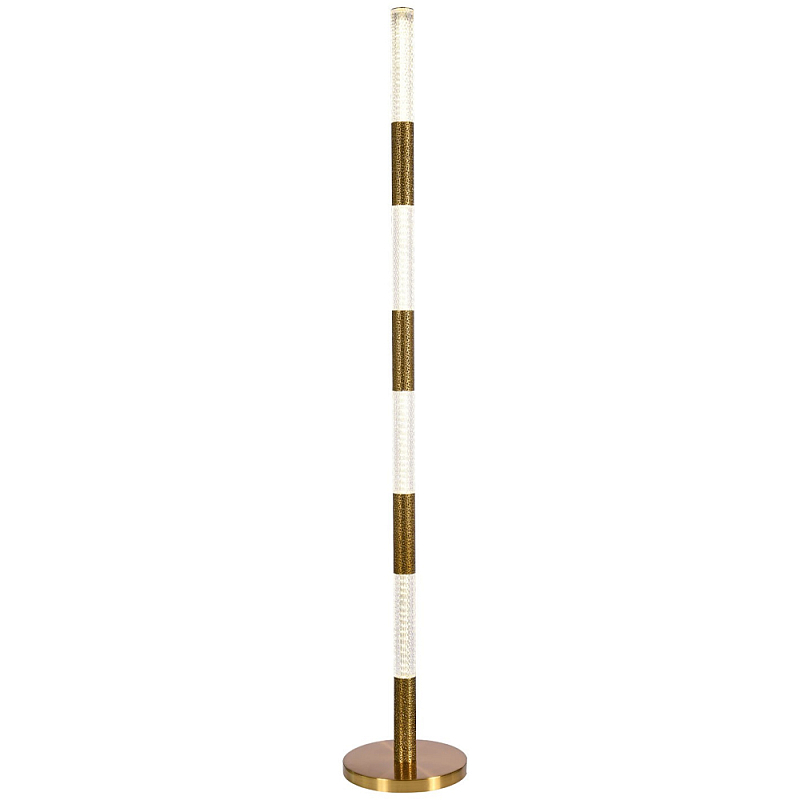 Торшер латунь Dew Drops Tube Brass One Floor Lamp Латунь Прозрачный Торшер латунь Dew Drops Tube Brass One Floor Lamp Латунь Прозрачный в Рязани | Loft Concept