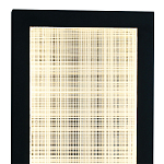 Светодиодное прямоугольное бра из металла черного цвета Lattice Lux варинант исполнения - 2 | Loft Concept в Рязани