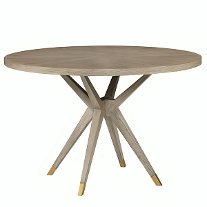 Стол обеденный круглый 4-х местный из дуба Round Oak Table