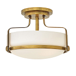 Потолочный светильник с круглым матовым белым плафоном Hinkley варинант исполнения - 5 | Loft Concept в Рязани