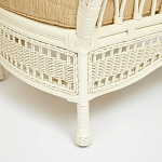 Комплект уличной мебели из ротанга Clara белый варинант исполнения - 6 | Loft Concept в Рязани