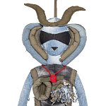 Кукла из джинсовой одежды и армейских палаток Rusalka Jeans&Tents варинант исполнения - 2 | Loft Concept в Рязани