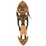 Панно из дерева Абориген в маске Aborigenn Mask варинант исполнения - 1 | Loft Concept в Рязани