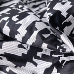 Мебельная ткань Жаккард черно-белый принт 145 см T2-126 варинант исполнения - 2 | Loft Concept в Рязани