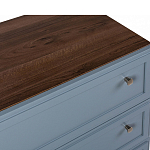 Комод серый из массива бука с 3-мя ящиками Wenge Light варинант исполнения - 2 | Loft Concept в Рязани