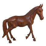 Статуэтка из дерева суар дикая лошадь Wild Horses варинант исполнения - 4 | Loft Concept в Рязани